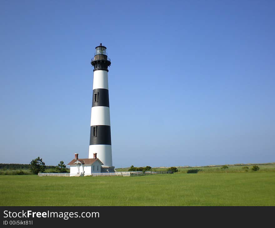 Historic Bodie Lighthouse located on the Outer Banks of North Carolina. Historic Bodie Lighthouse located on the Outer Banks of North Carolina.