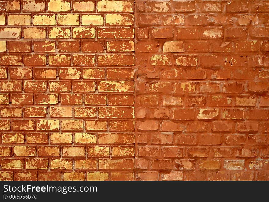 Red brickwall that looks like  pages in a  book. Red brickwall that looks like  pages in a  book