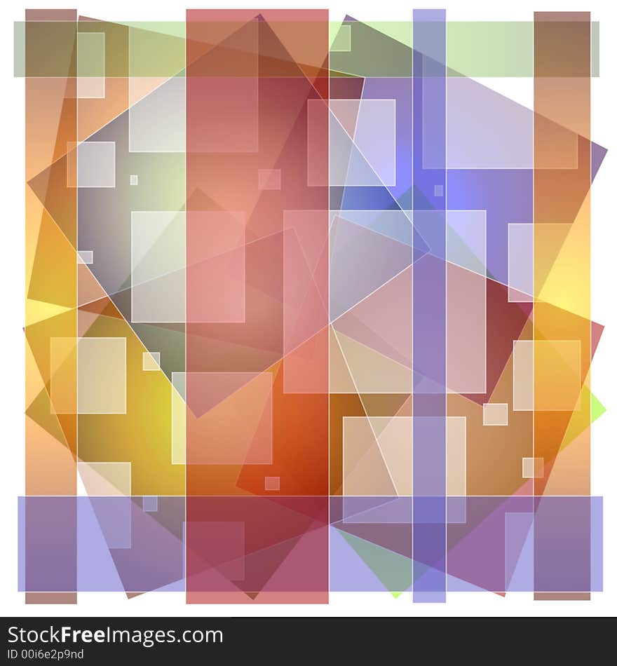 Abstract Opaque Squares Colors