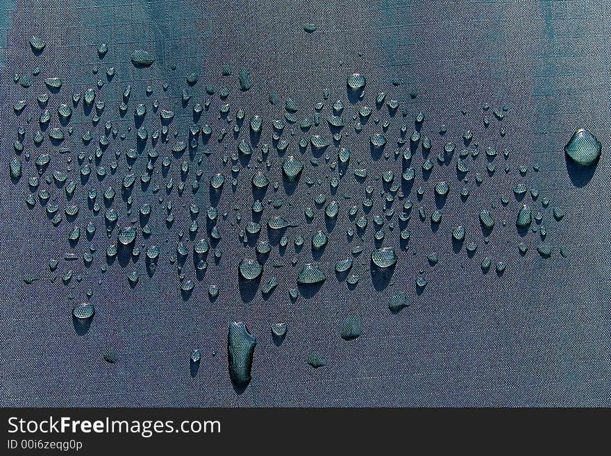 Drops on tent