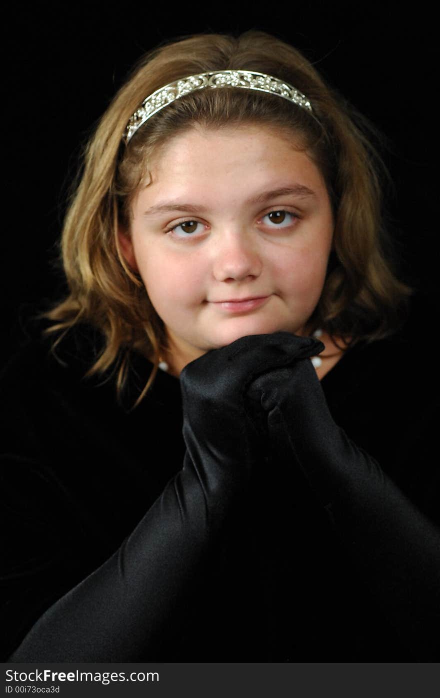 Young Lady in a black drape