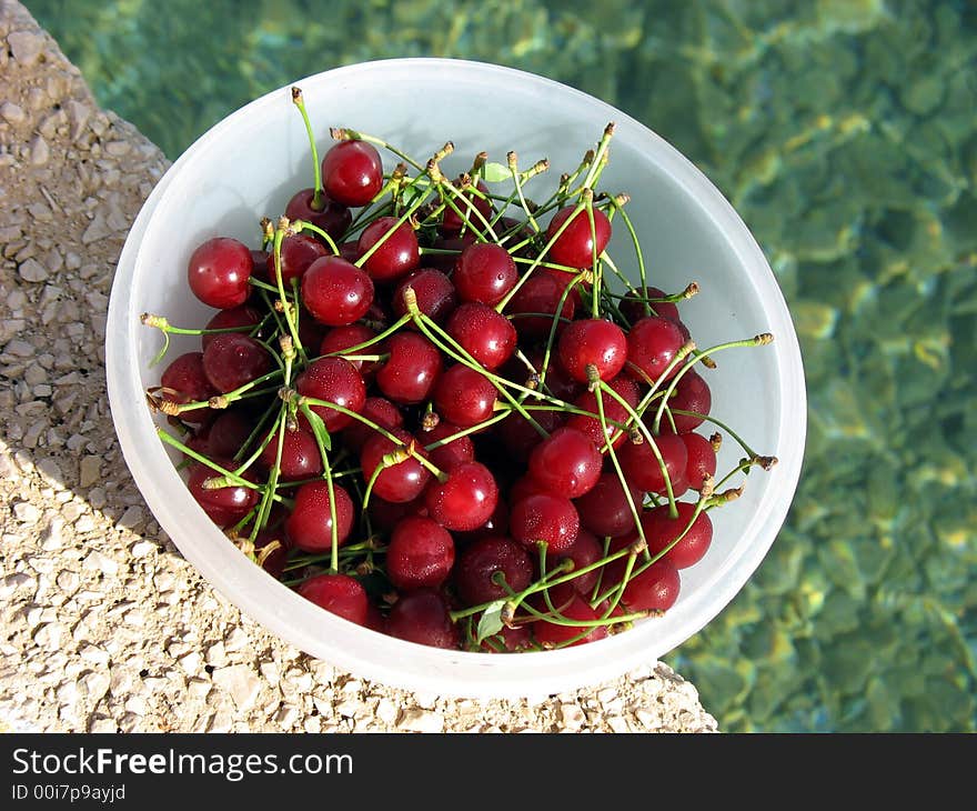 Fresh red healthy vitamin cherry. Fresh red healthy vitamin cherry