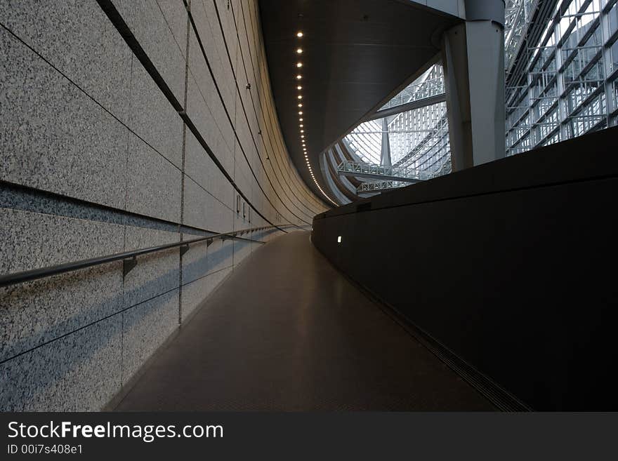 The Tokyo convention center in Japan.