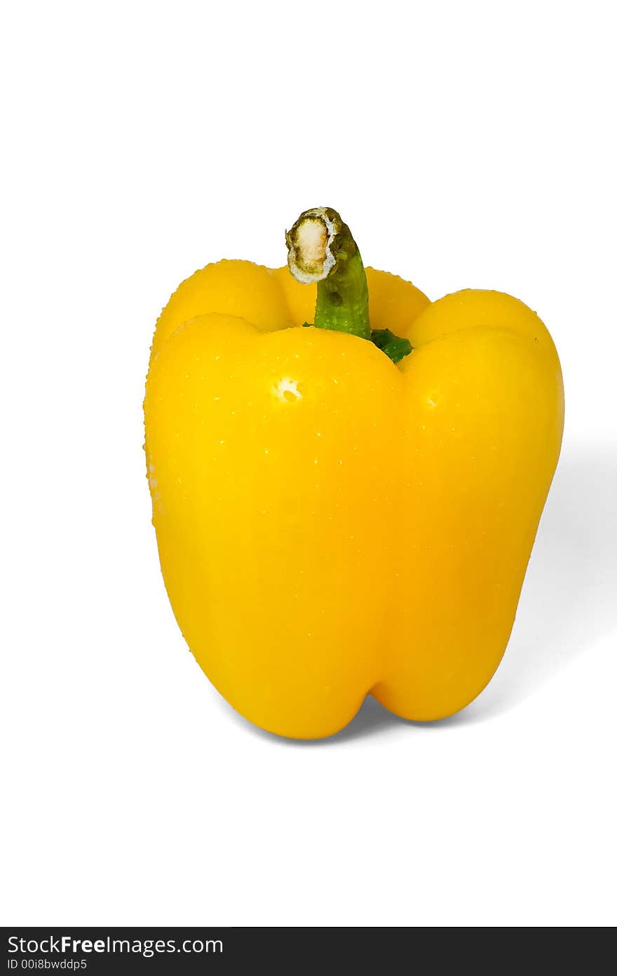 Isolated Sweet Yellow Pepper