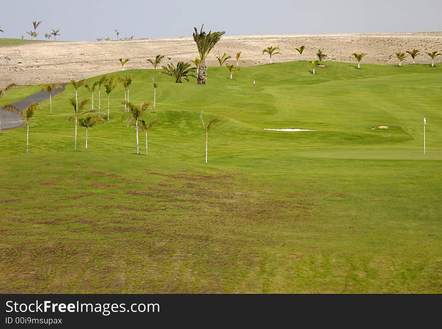 Exotic golf course