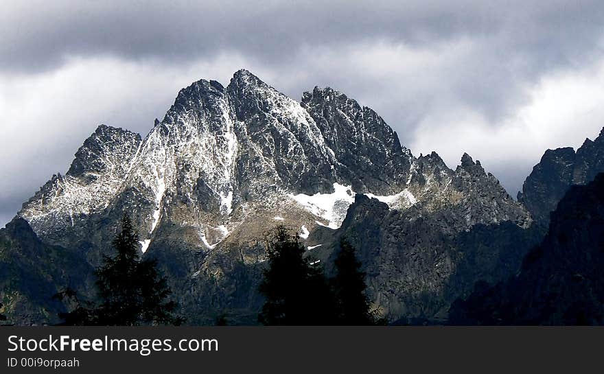 Mengusovske stity in The High Tatras in Slovakia