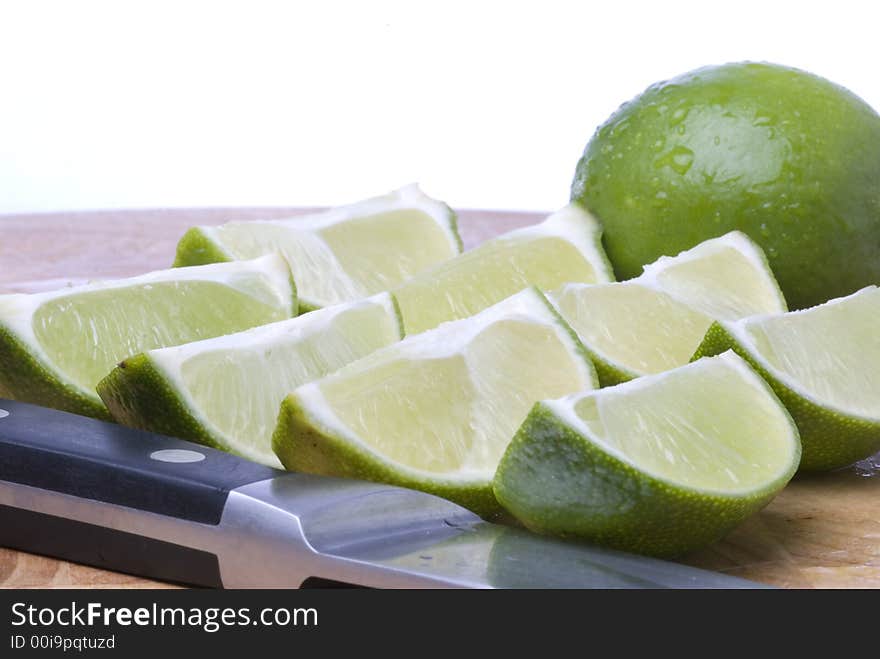 Fresh Cut Limes (Horizontal)