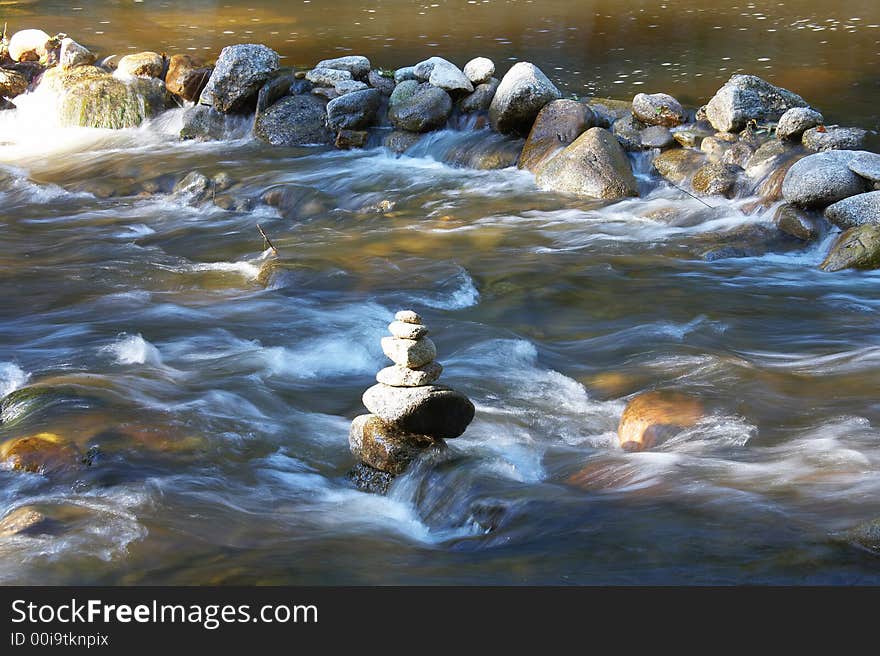 Little waterbodies with many stones and rocks. Little waterbodies with many stones and rocks