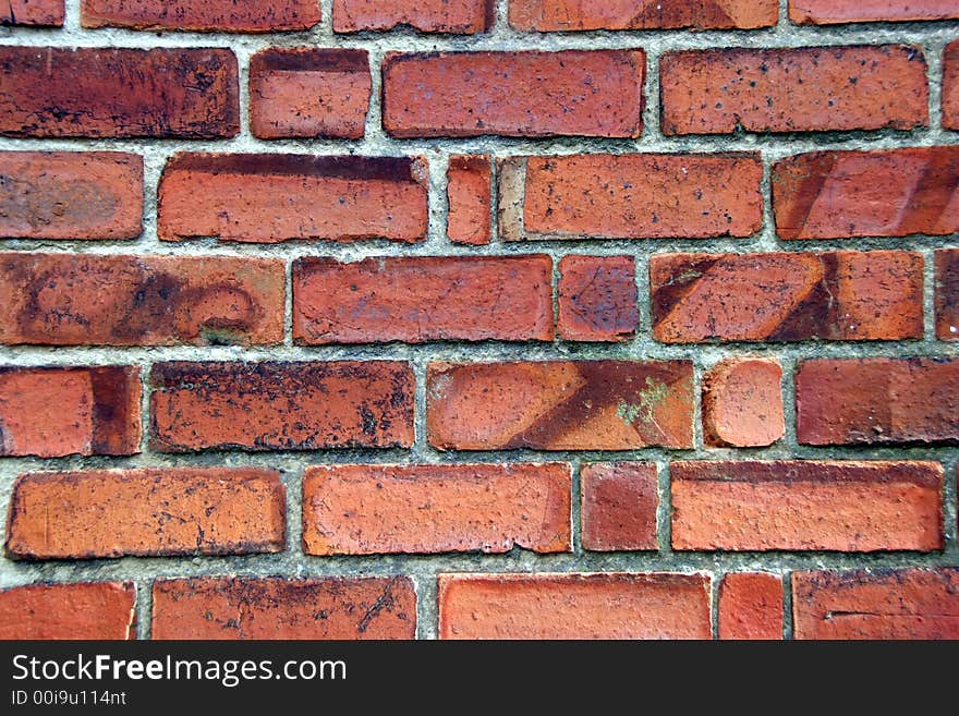 Close up of an old bricks wall