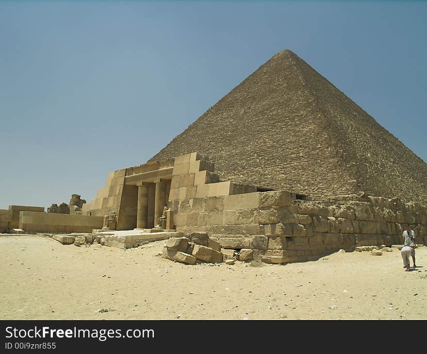 Ancient temple at Pyramid