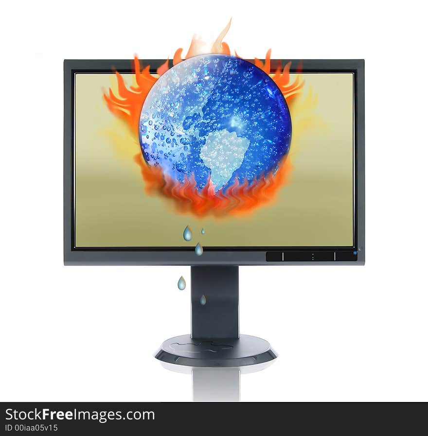 LCD Monitor and Global Warming