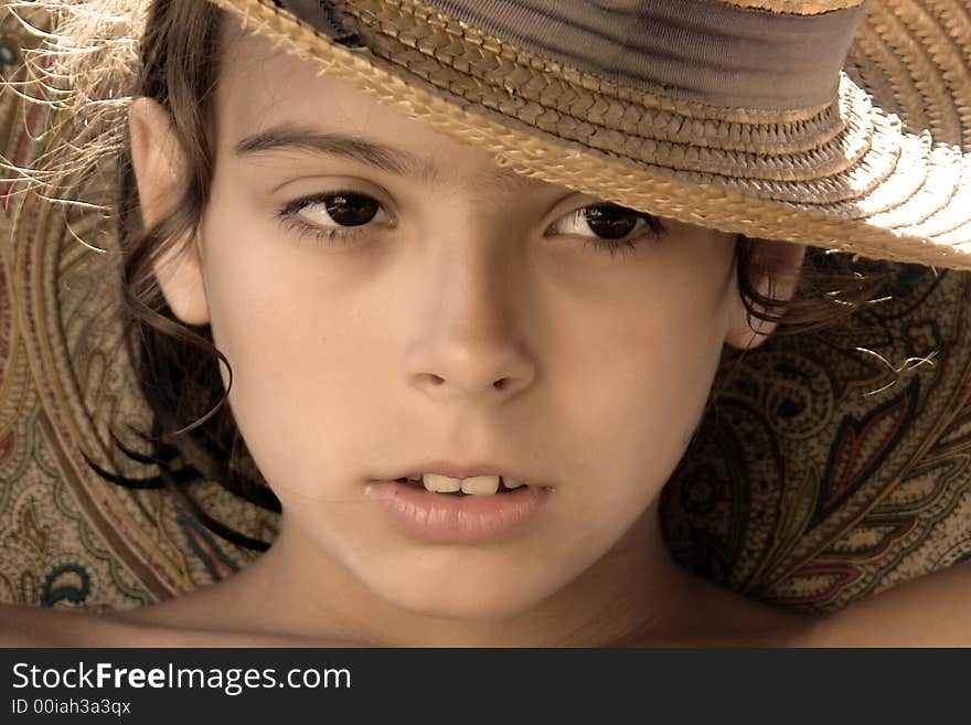 Girl with hat