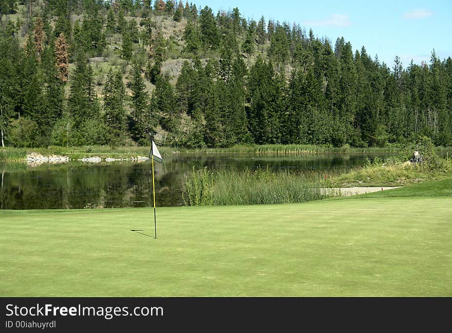 Golf course in the interior of British Columbia, Canada. Golf course in the interior of British Columbia, Canada