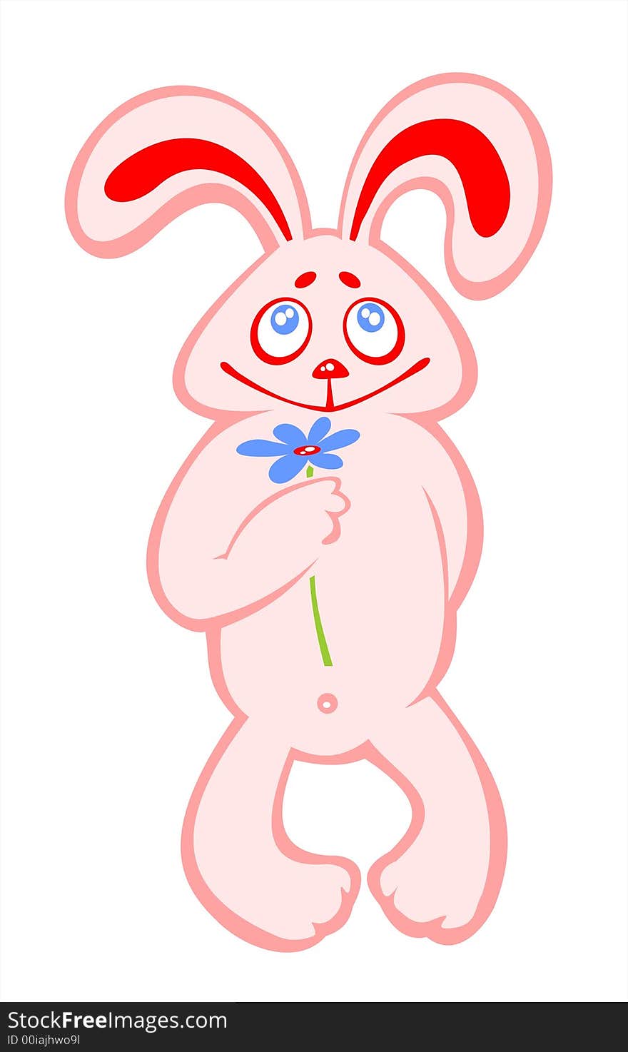 Rabbit And Flower