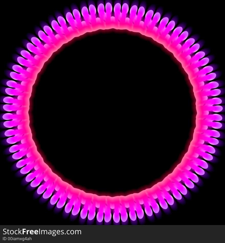 Abstract  colored glowing ring illustration for a background