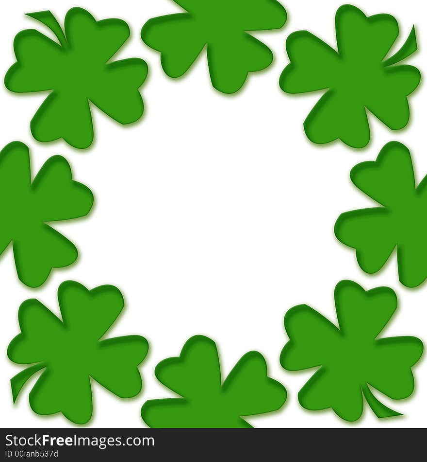 Four leaf lucky clover for inspiration and a bright future. Four leaf lucky clover for inspiration and a bright future