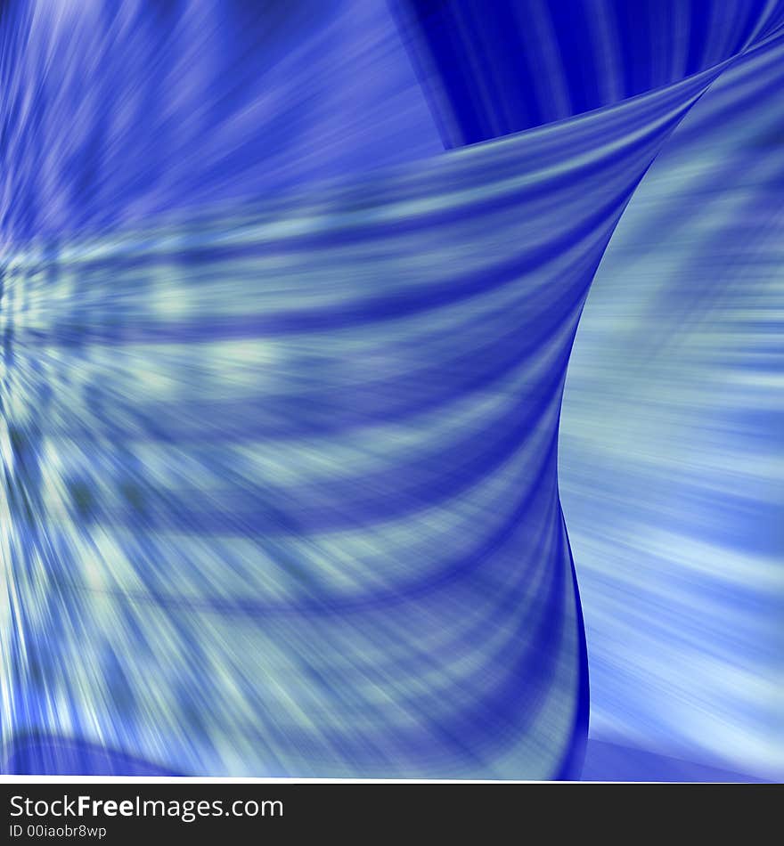 Blue abstract composition with waves and curves. Blue abstract composition with waves and curves