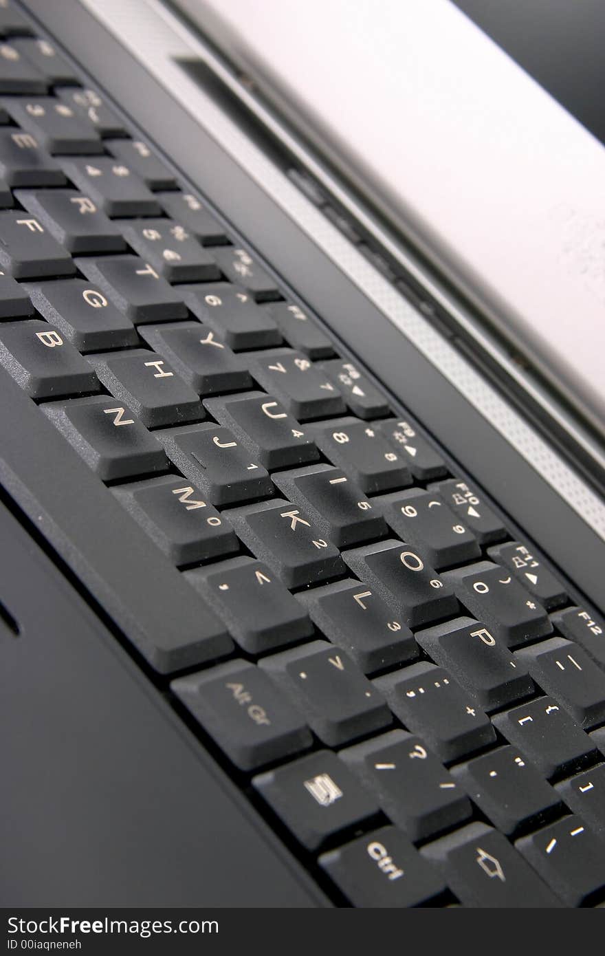 Laptop Keyboard on white background