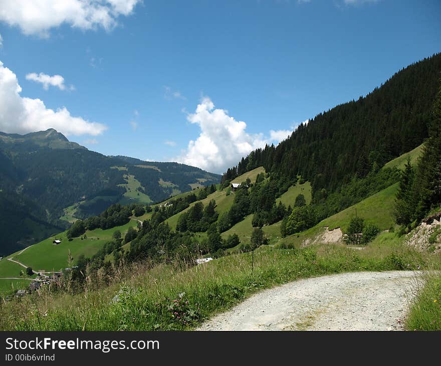 Beautiful landscape in the french Alps. Beautiful landscape in the french Alps