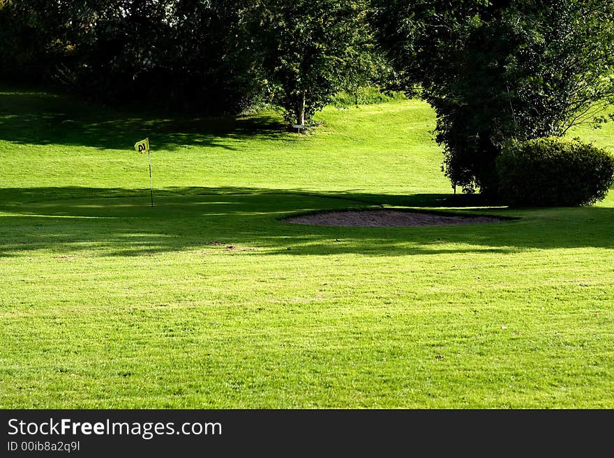 Golf field.