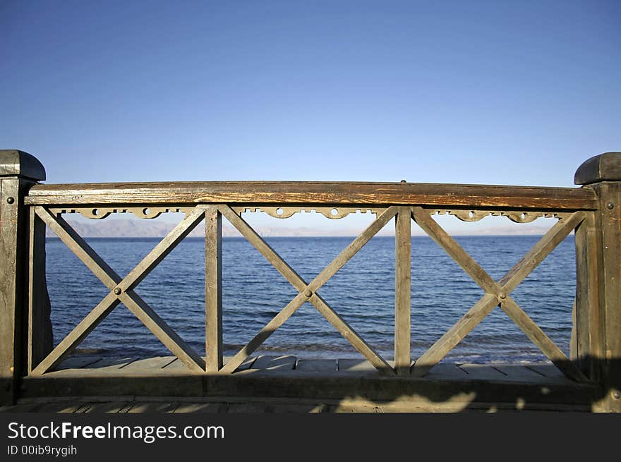 Bridge in dahab, red sea