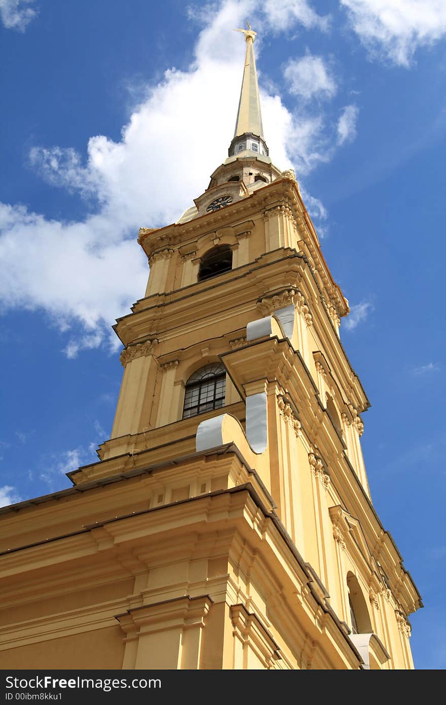 The Orthodox cathedral in St. Petersburg, Russia