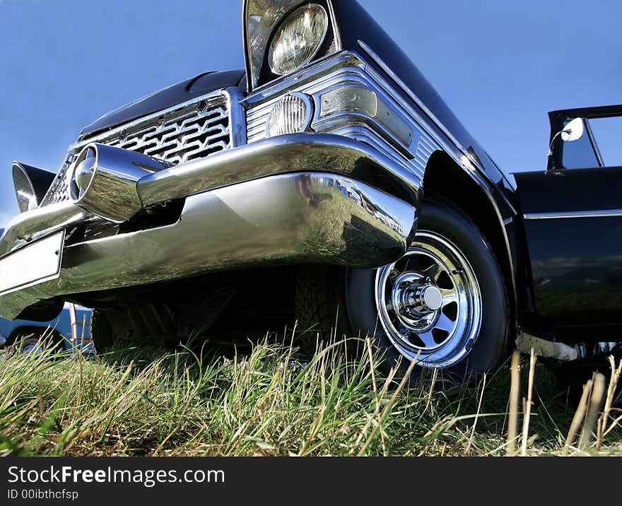 Classic and vintage automobile's details. Classic and vintage automobile's details