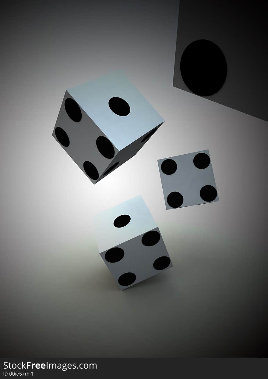 A image of a set of dice that have been thrown, it would be suitable for images based on betting. A image of a set of dice that have been thrown, it would be suitable for images based on betting.