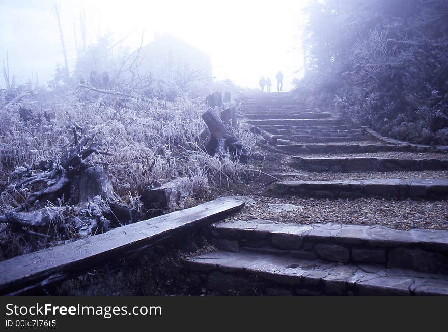 Mt Mitchell in Rime Ice