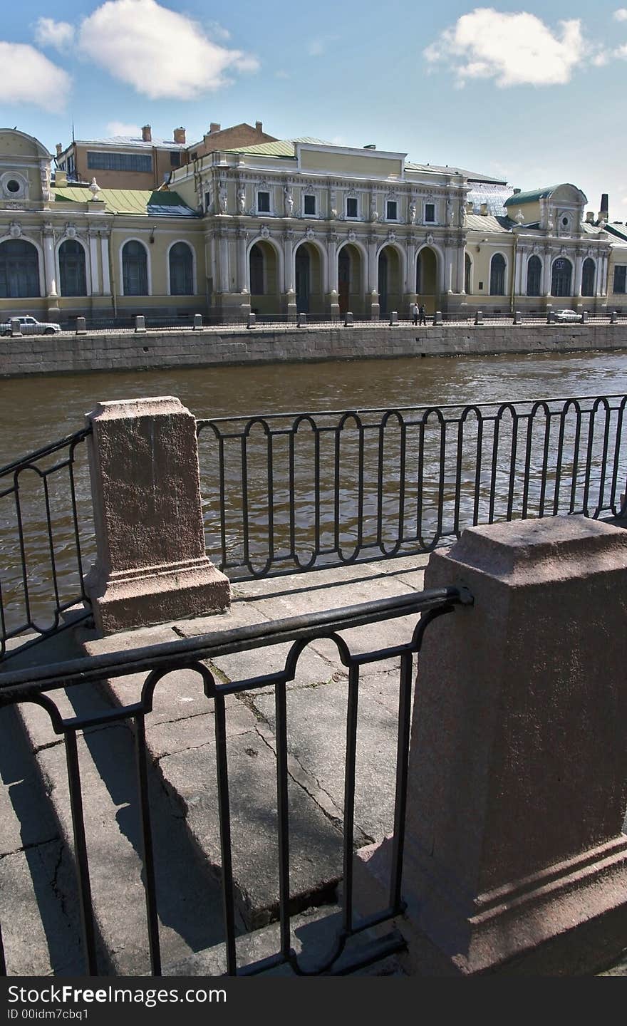 Russia. Saint-Petersburg. Fontanka river