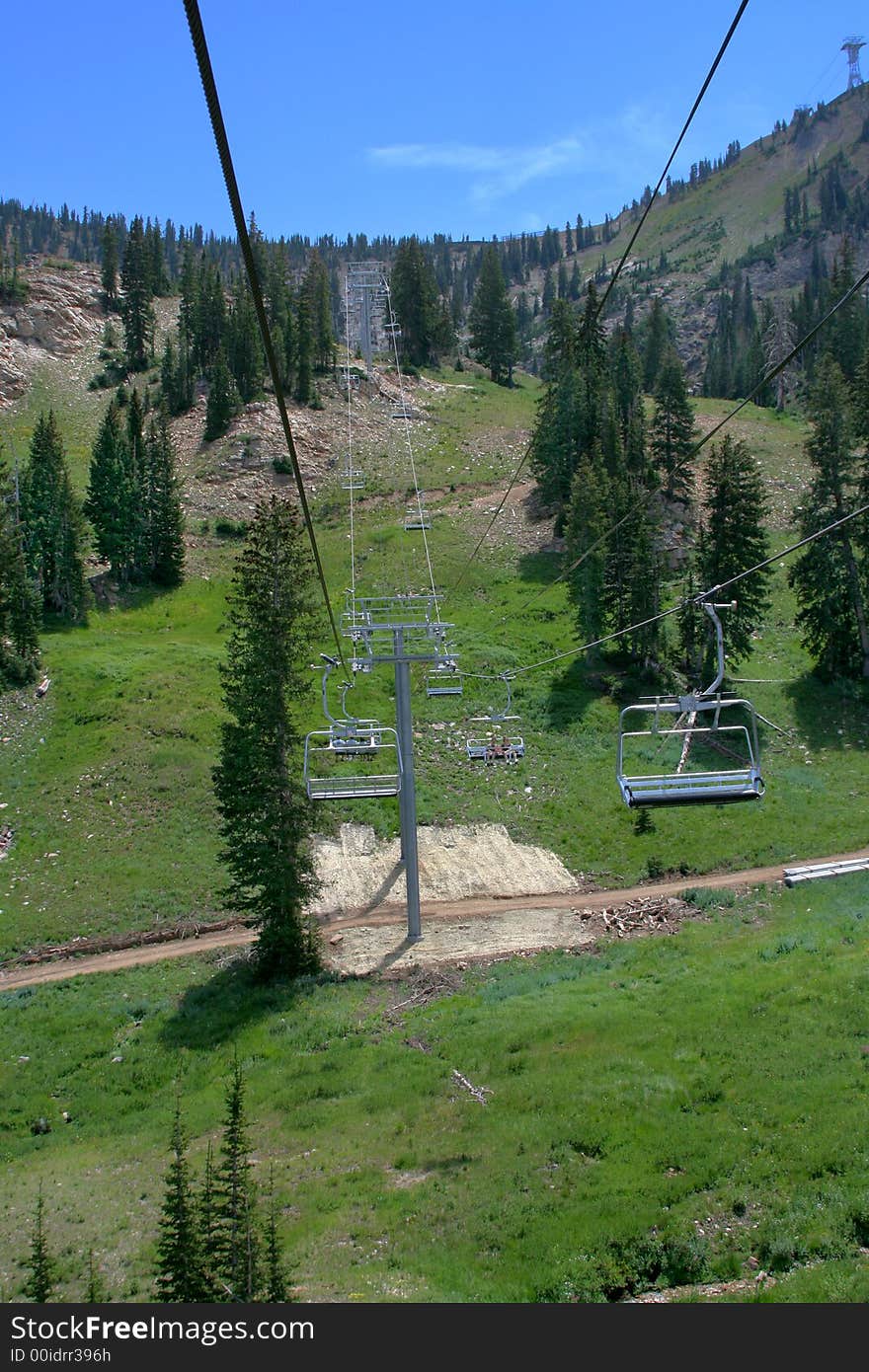 Summer ski resort / chair lift