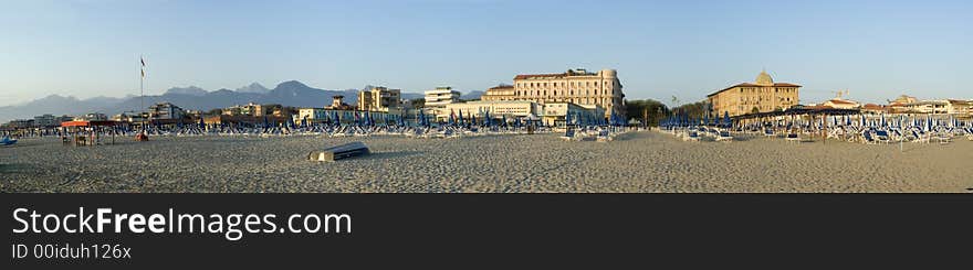 Viareggio s beach