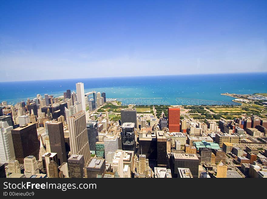 Chicago Downtown - Taken from the top Sears