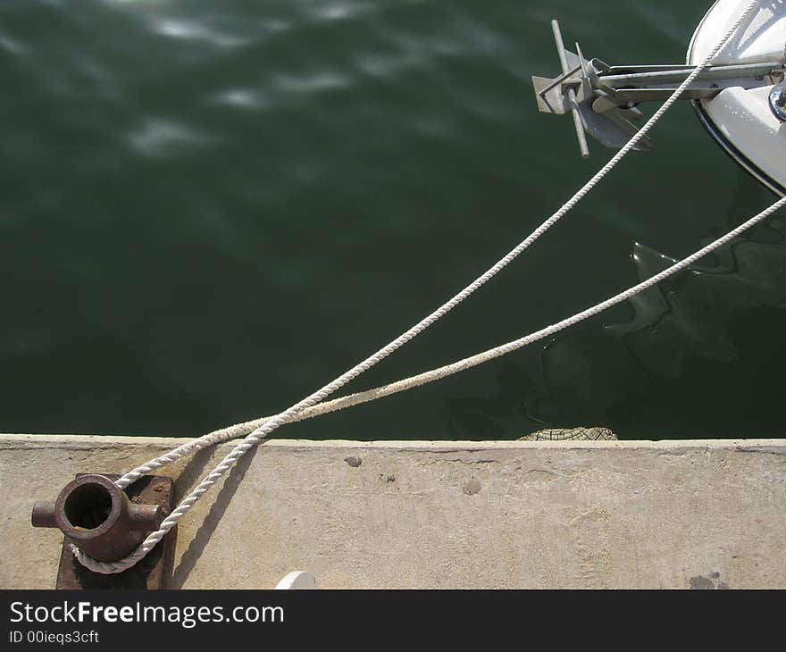 Bow Section Of A Yacht