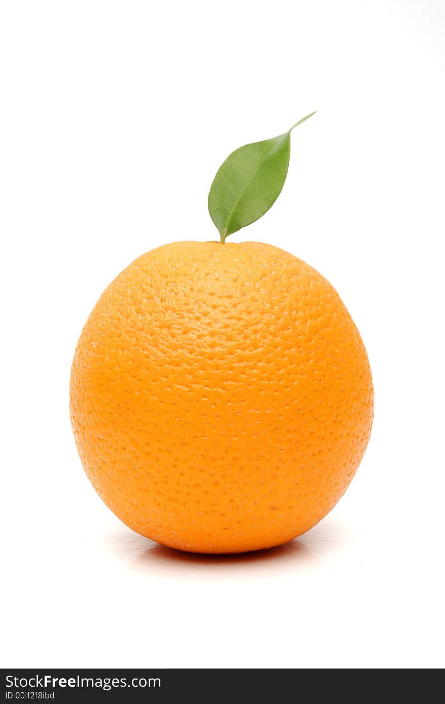 Orange isolated on the white background