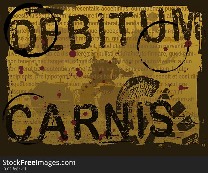 Latin Text Grunge Background 3