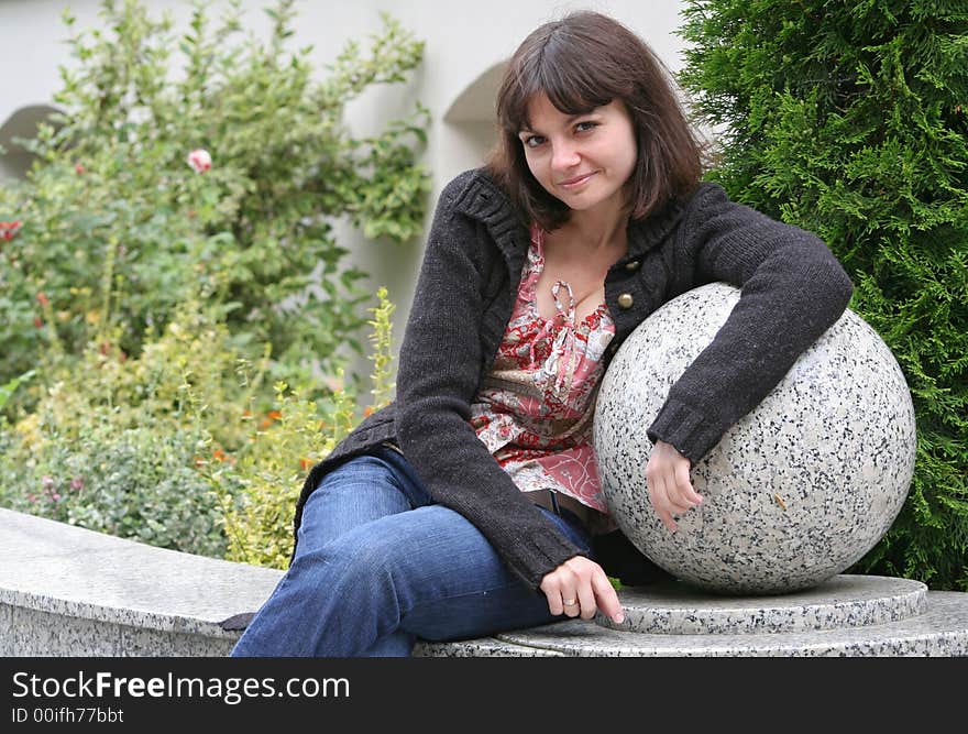 Portrait of beautiful young woman