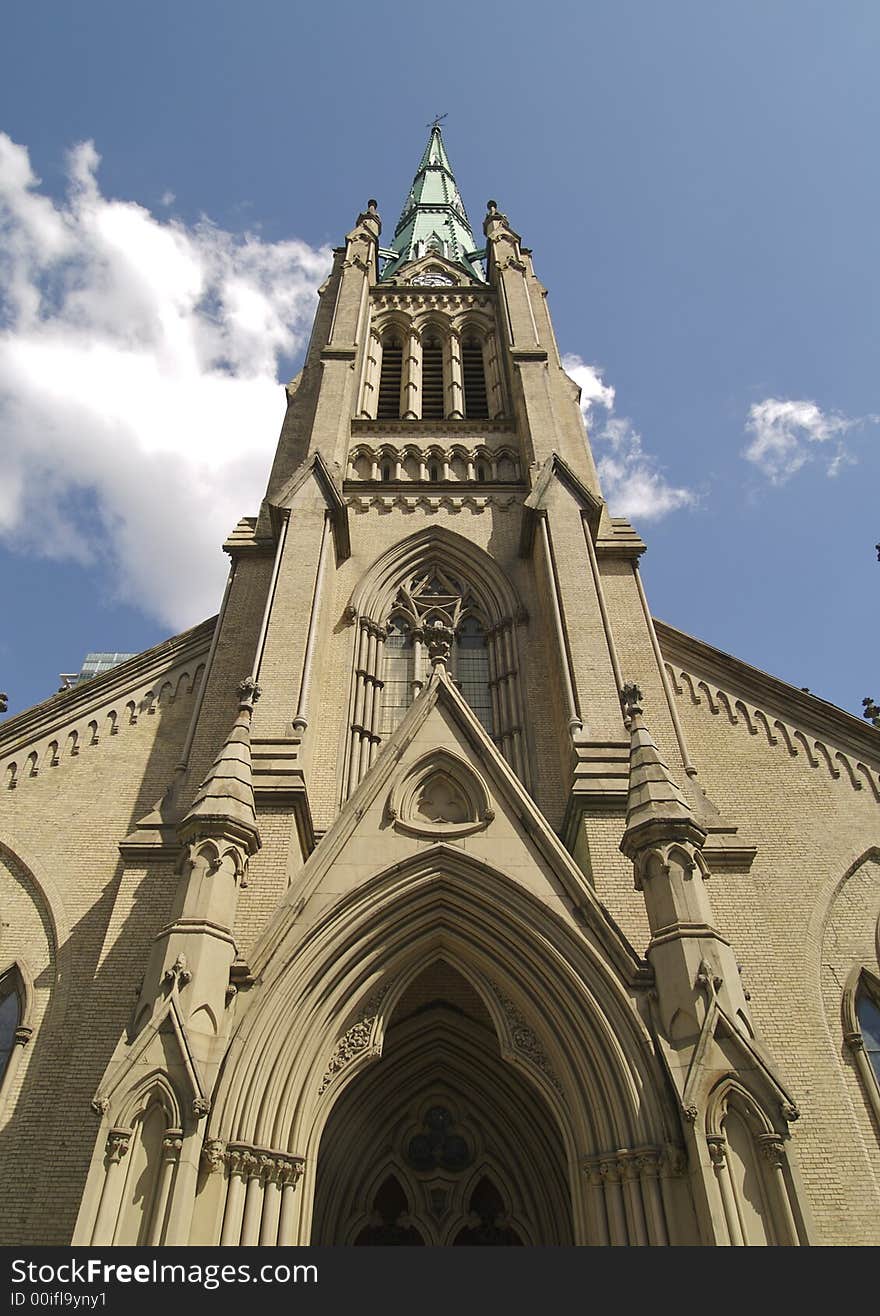 Church steeple point to Heaven. Church steeple point to Heaven