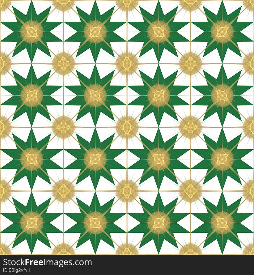 Green and Gold Holiday design for Seamless Pattern, Background or wallpaper