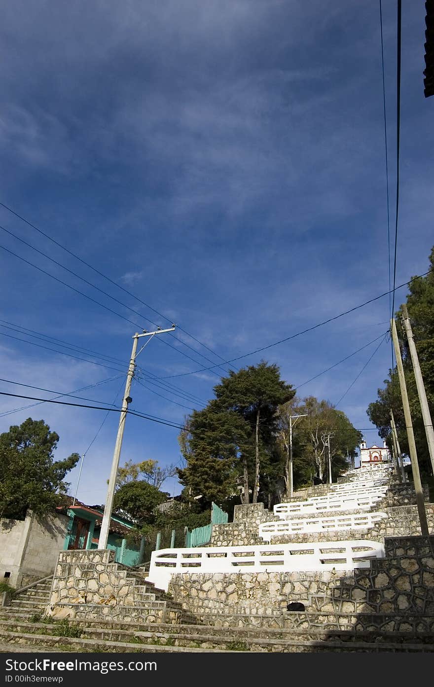 Church on the top of a mountain in Chiapas, Mexico. Church on the top of a mountain in Chiapas, Mexico