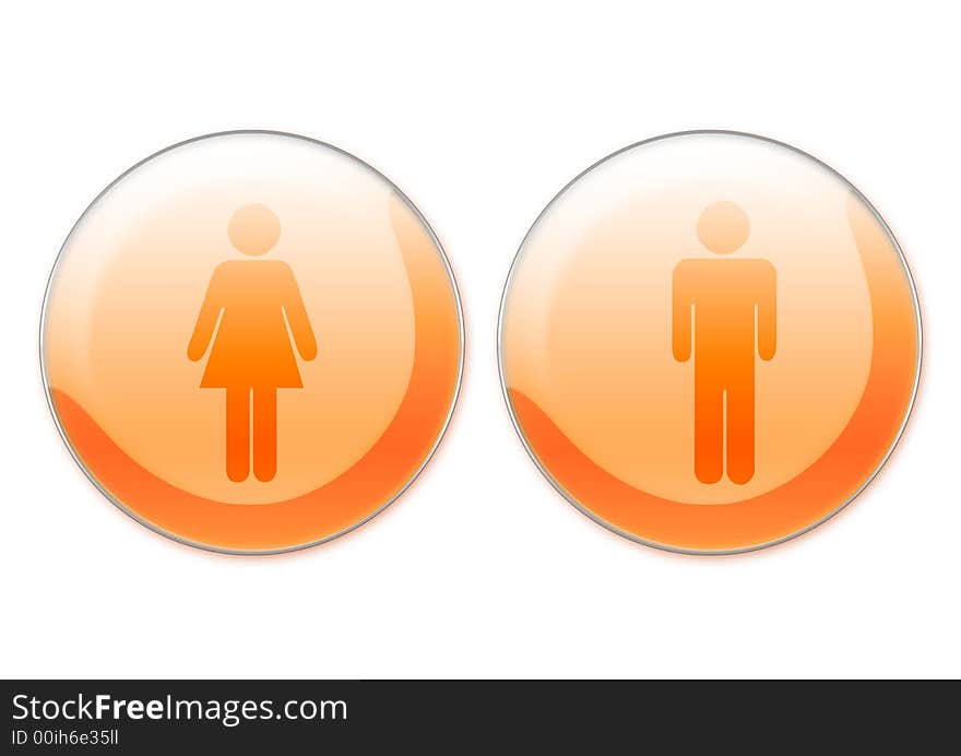 Female and male symbols