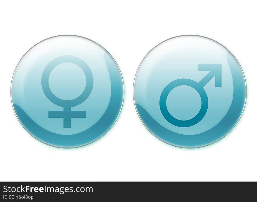 Female and male symbols