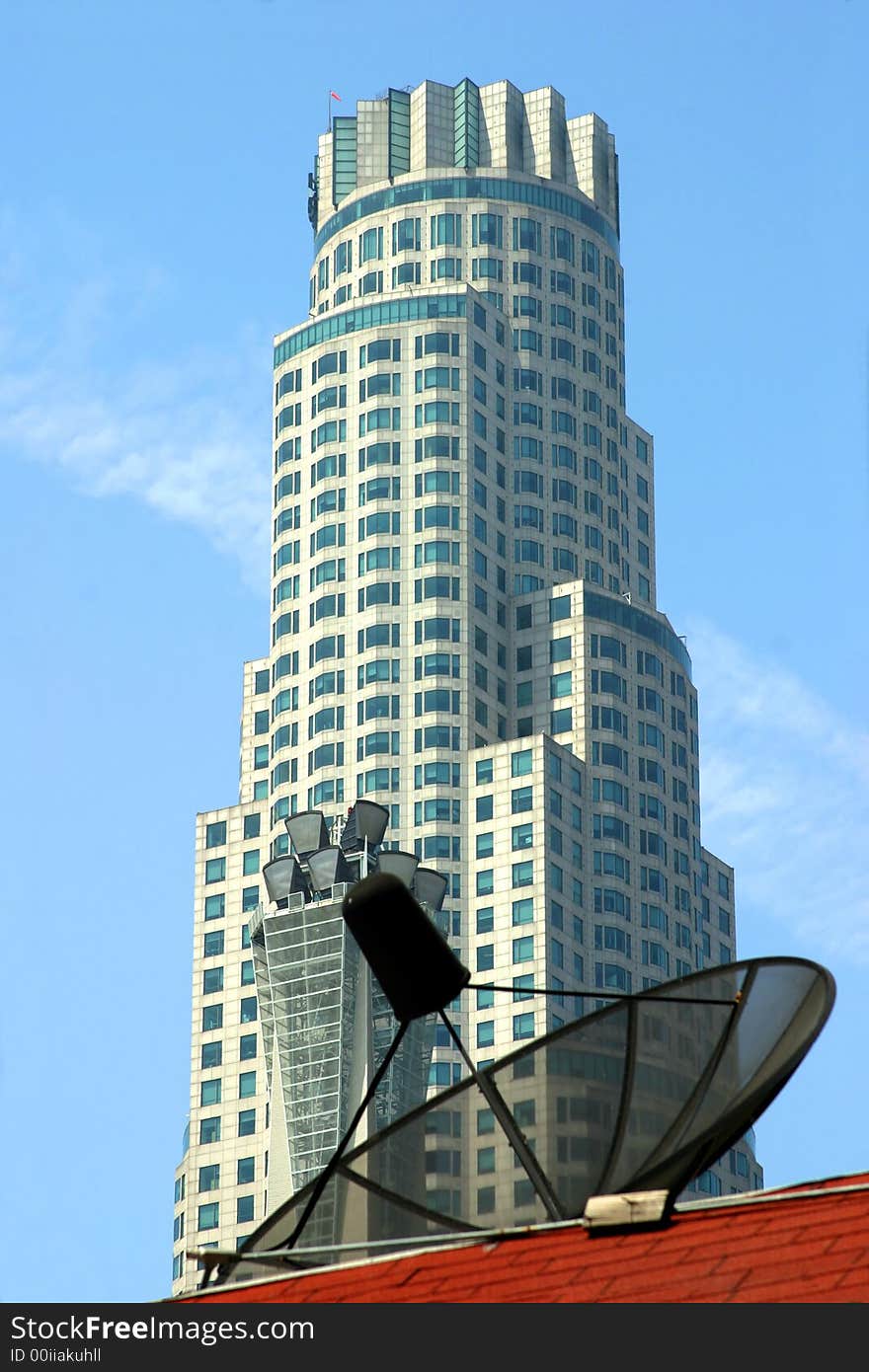 High speed broadband communication in Los Angeles downtown. High speed broadband communication in Los Angeles downtown