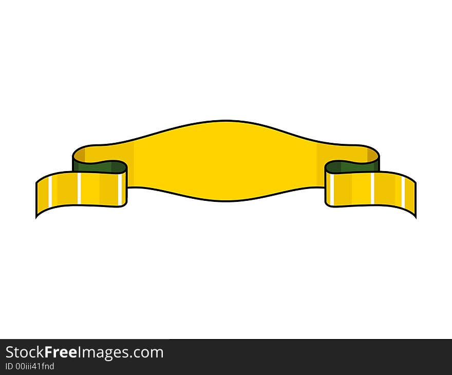 Yellow Title Ribbon