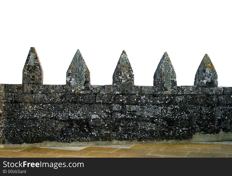 Photo of a the ramparts of a medieval castle. Photo of a the ramparts of a medieval castle.