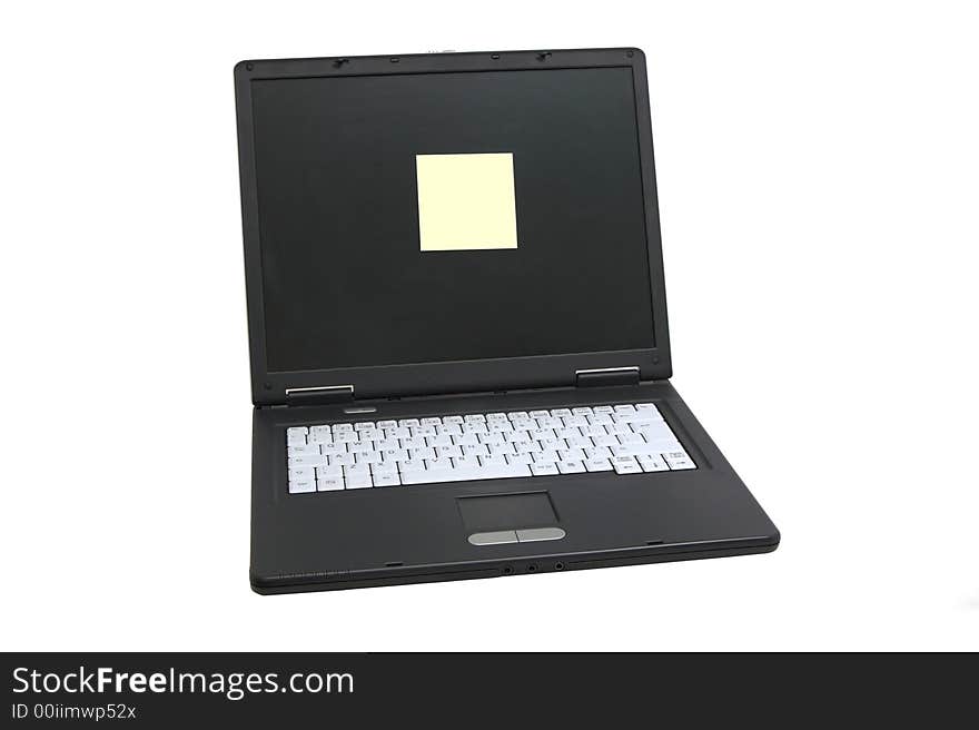 Laptop notebook isolated on wh