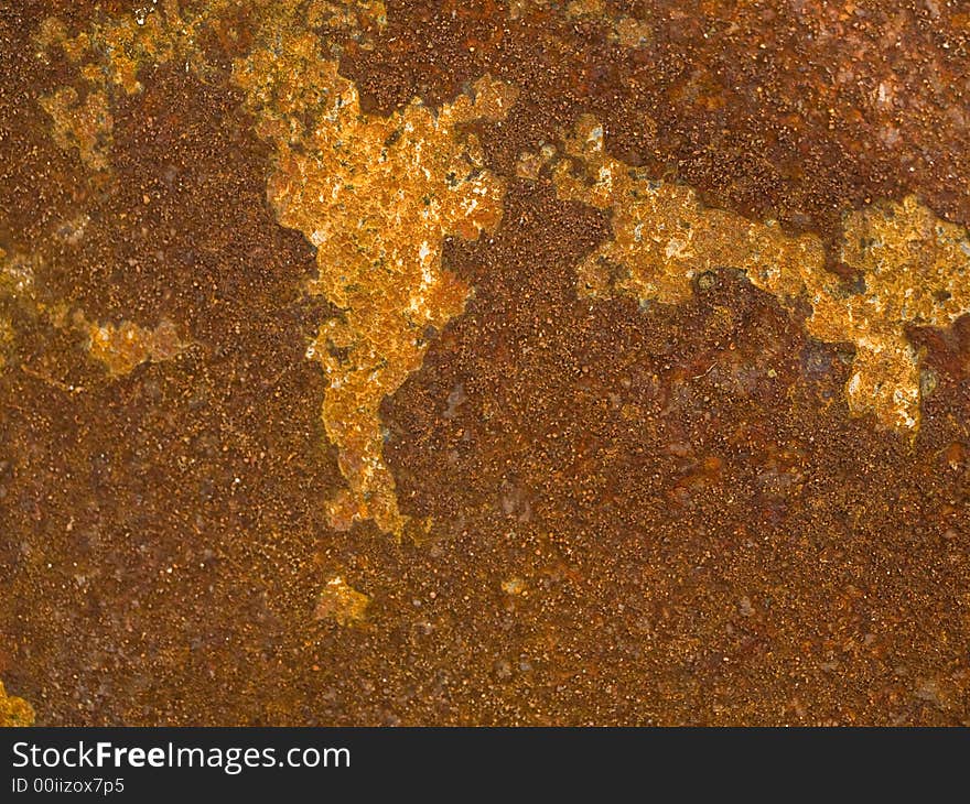 Old rusty grangy metal surface