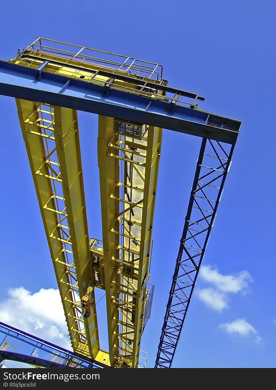 A Harbour Crane shot from nearly right below.