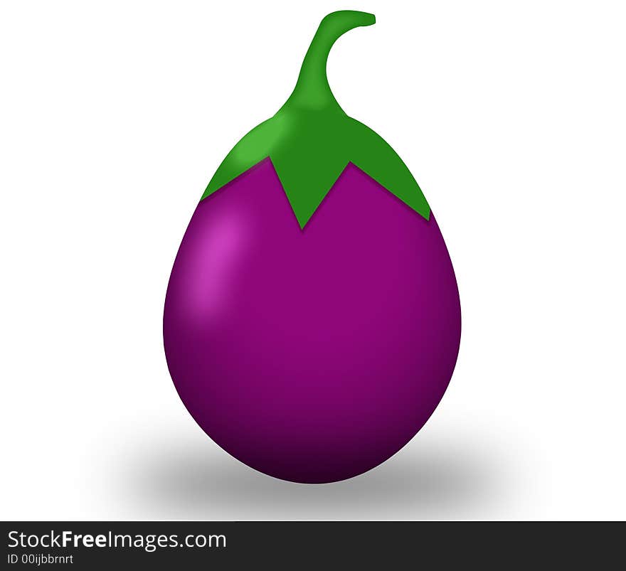 An illustration of eggplant isolated