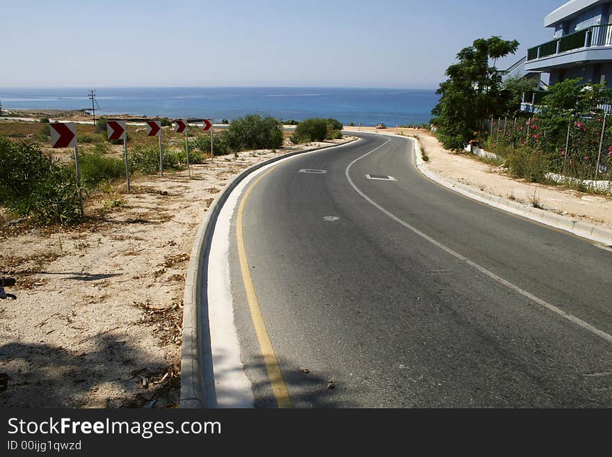 Highway Near The Sea